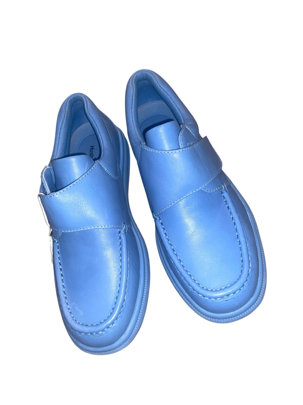 Hush Puppies Gil Surf Blue Leather Loafers Men’s Size 9 M Comfort Shoes - Picture 11 of 16
